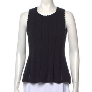 Rebecca Taylor Black Sleeveless Top